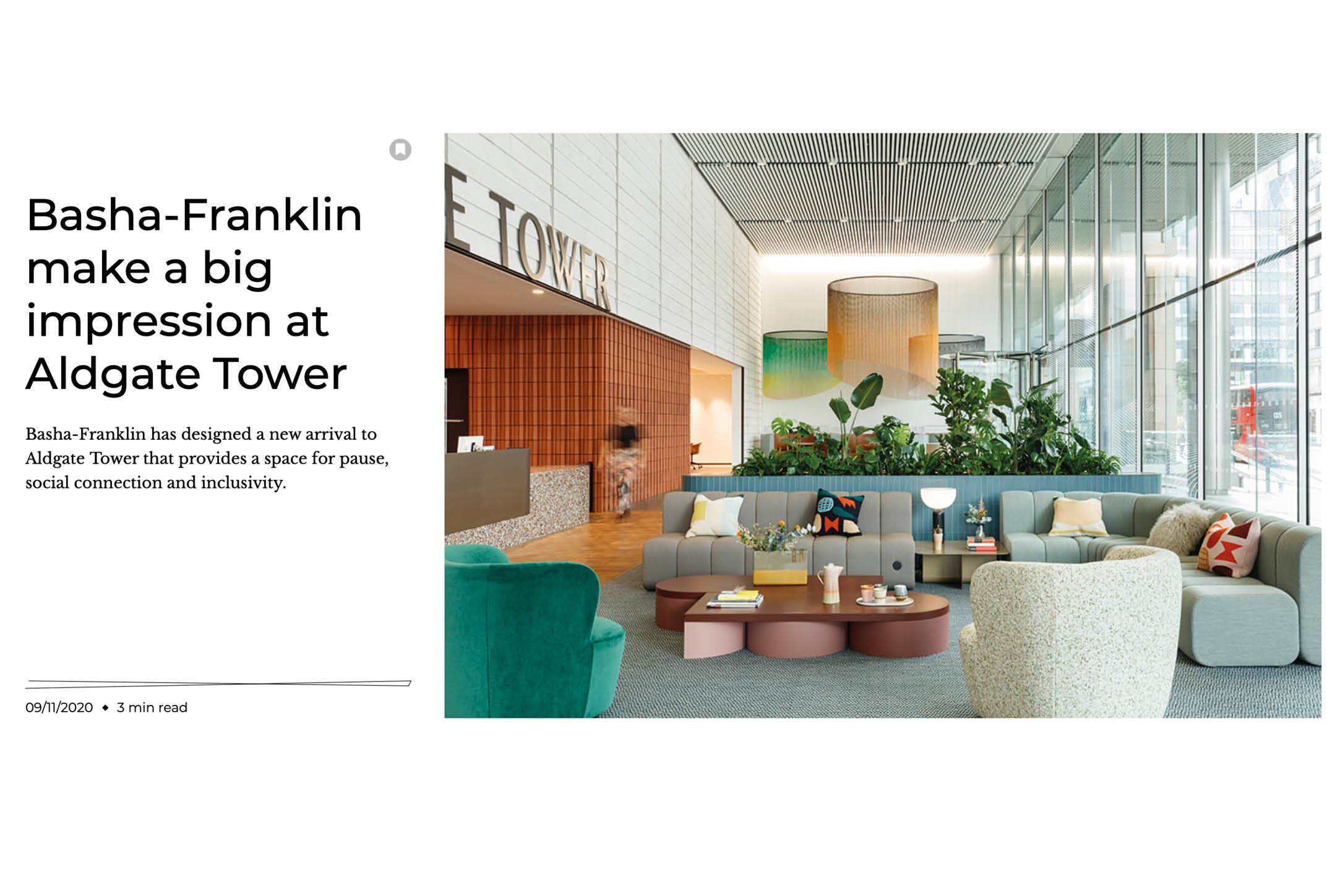 Making a big impression at Aldgate Tower